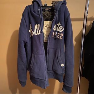 Hollister fur lined jacket size S